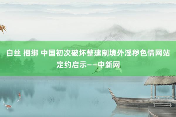 白丝 捆绑 中国初次破坏整建制境外淫秽色情网站定约启示——中新网